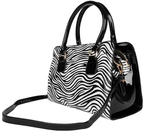Zebra Print Shoulder Handbag