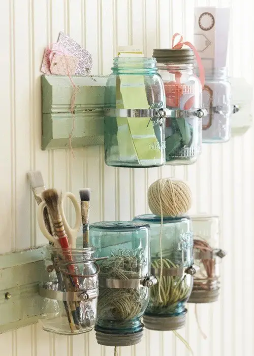 Hang Jars for Easy Organization