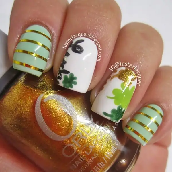 Spread the Luck 50 Nail Designs for St. Patrick's Day ...
