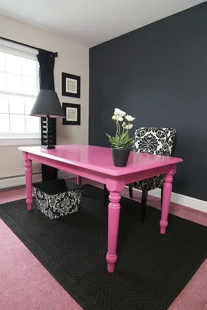 Hot Pink with Black and White is a Stunner