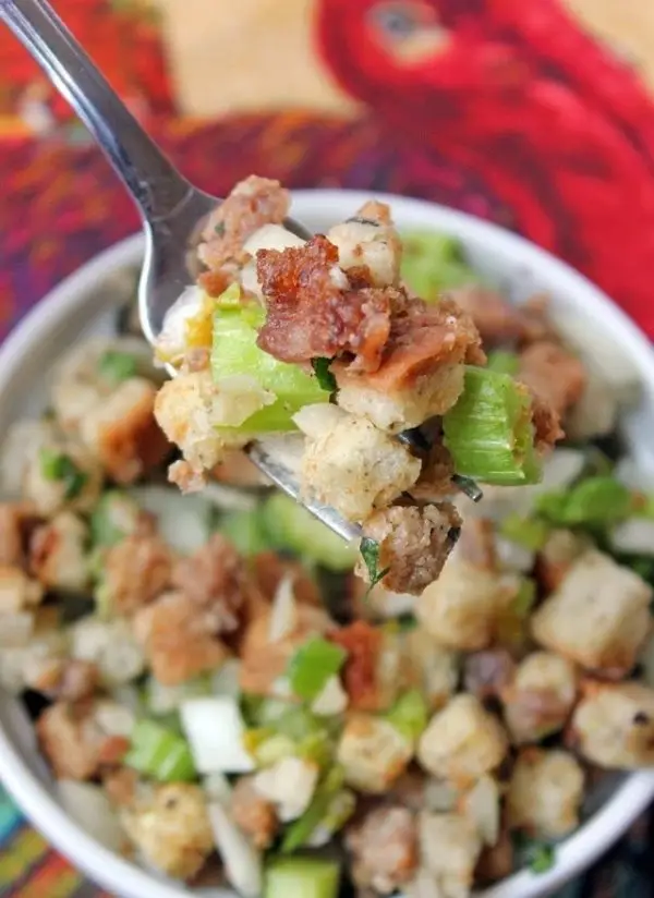 Sausage, Sage and Water Chestnut Stuffing