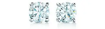 Tiffany Solitaire Diamond Earrings in Platinum