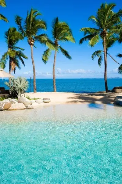 tropics, caribbean, swimming pool, resort, sea,