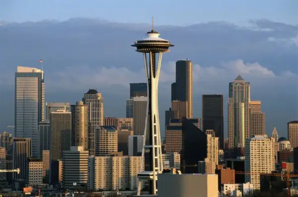 The Space Needle in Seattle, Washington, USA