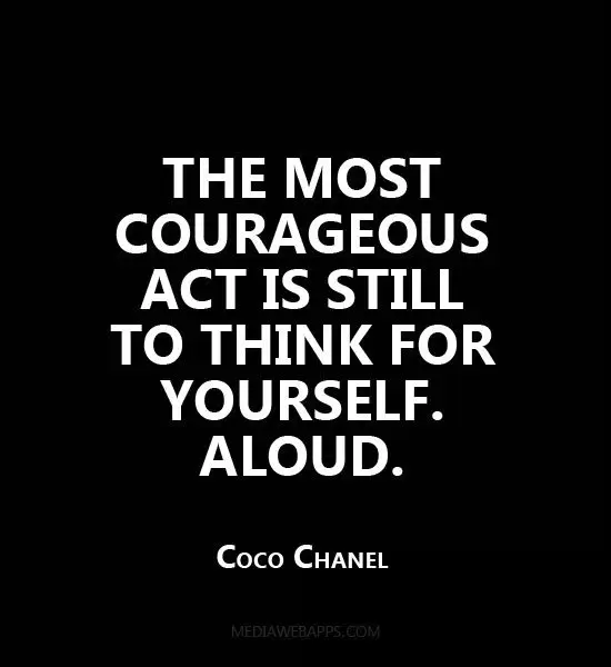 Coco Chanel quote: I trained myself. Long ago, `Boy' [Arthur