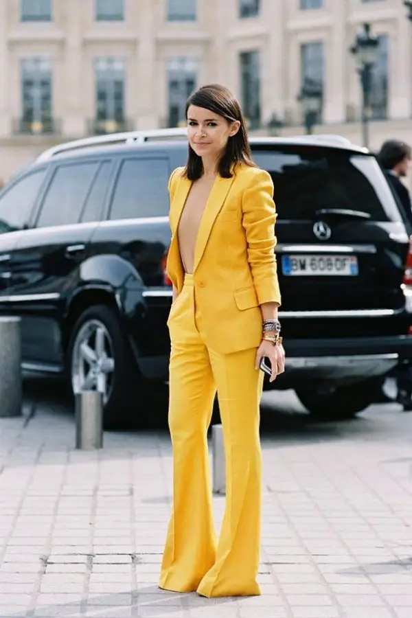 Two Piece Yellow Suit