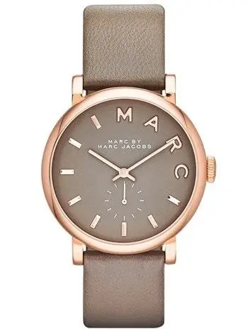 MARC by MARC JACOBS 'Baker' Leather Strap Watch