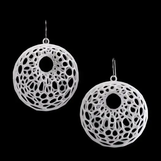 Round Cellular Earrings