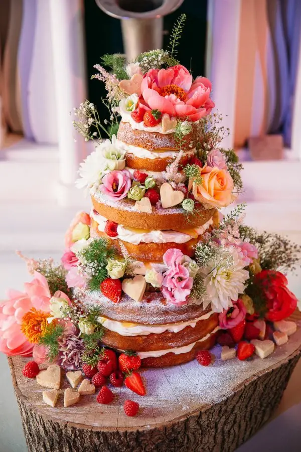 The rise of naked wedding cakes - Colshaw Hall