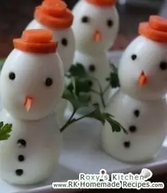 Snowmen Made out of Eggs