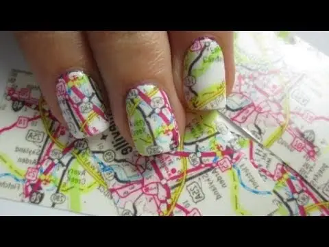 Do a Cool Map Manicure