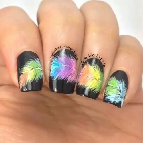 Feathery and Colorful
