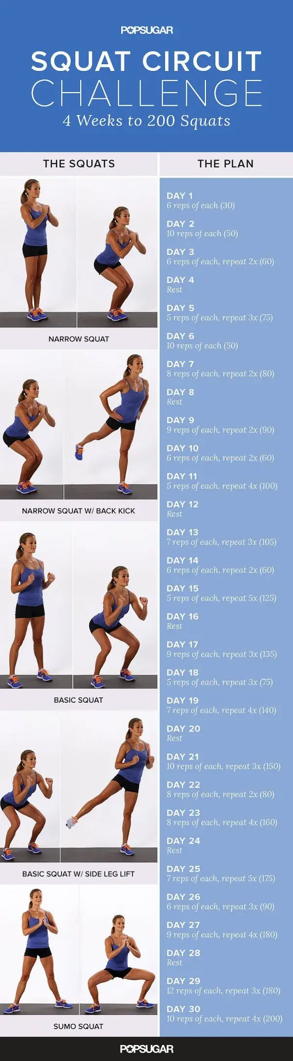 4-Week Squats Challenge