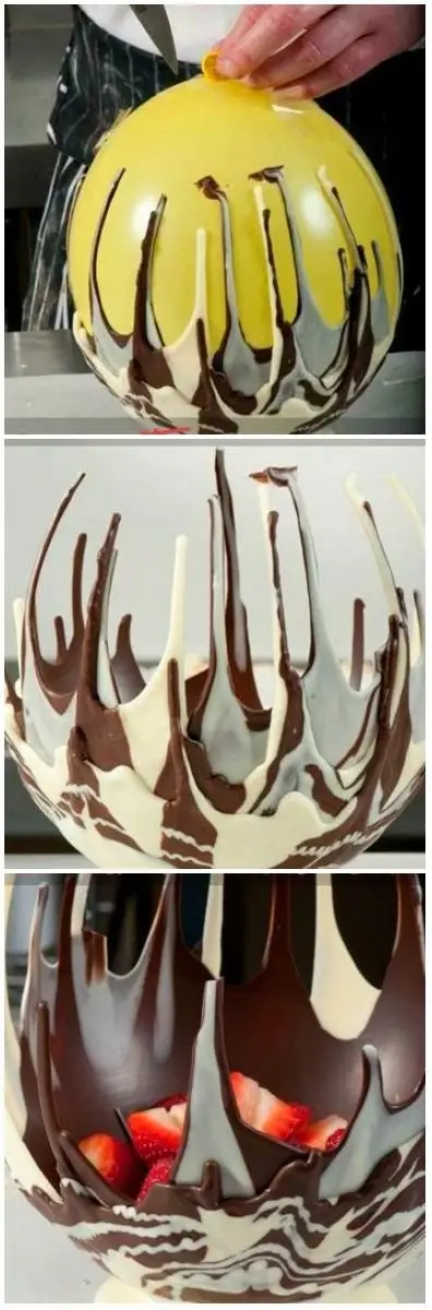 Edible Fancy Chocolate Bowl