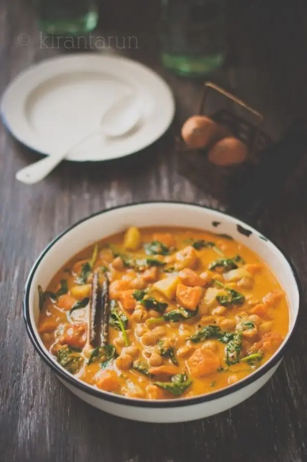 Sweet Potato, Chickpea & Spinach Curry