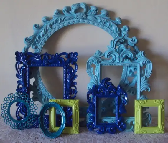 Blue Swirl Photo Frames