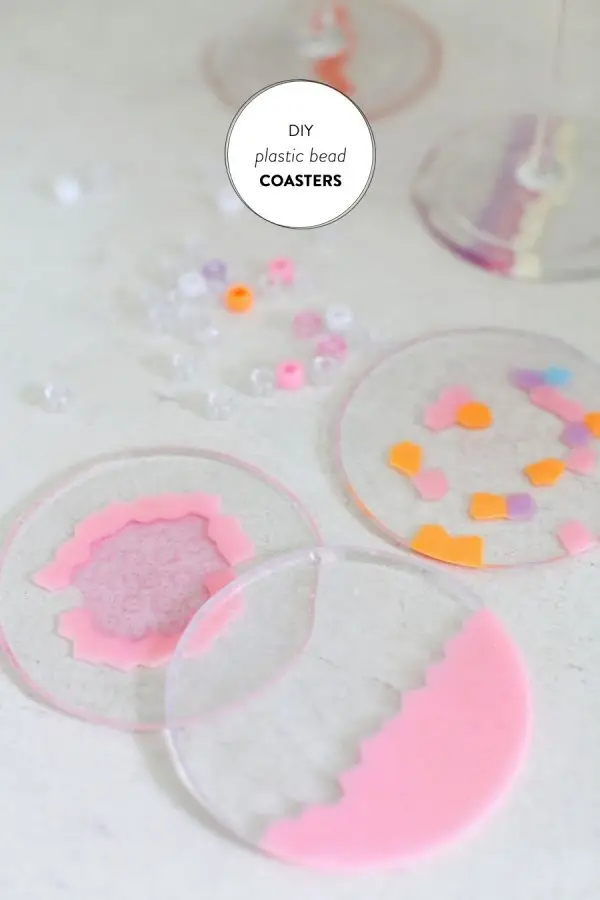 DIY Plastic Bead Coasters