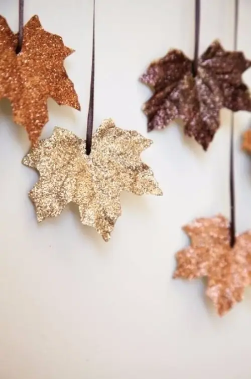 Glitter Leaves
