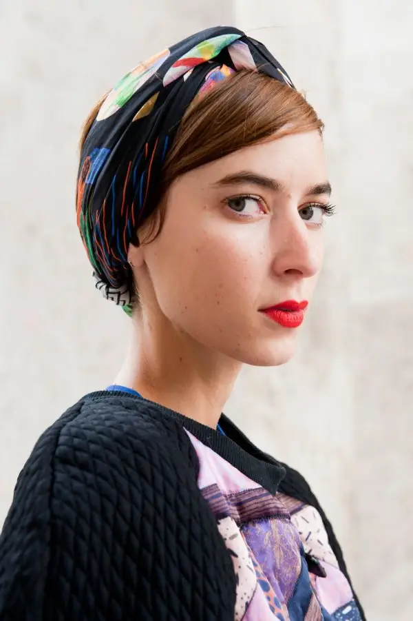 A Colorful Head Scarf