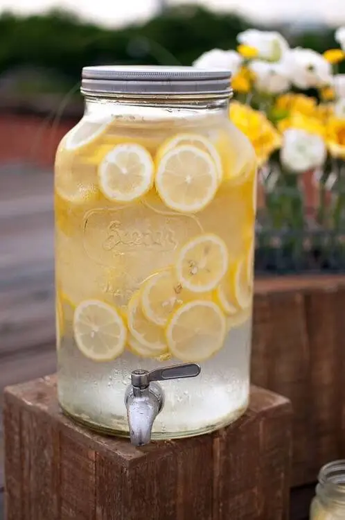 drink, mason jar, produce, citrus, lighting,