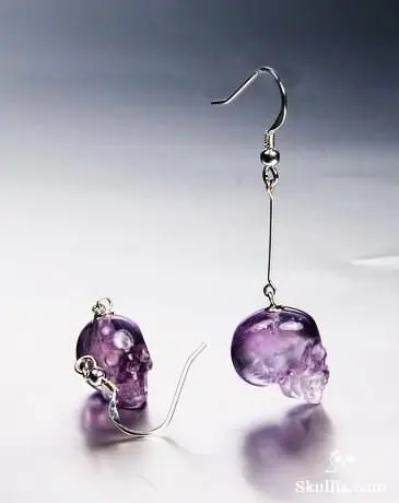 Purple Glass Skulls