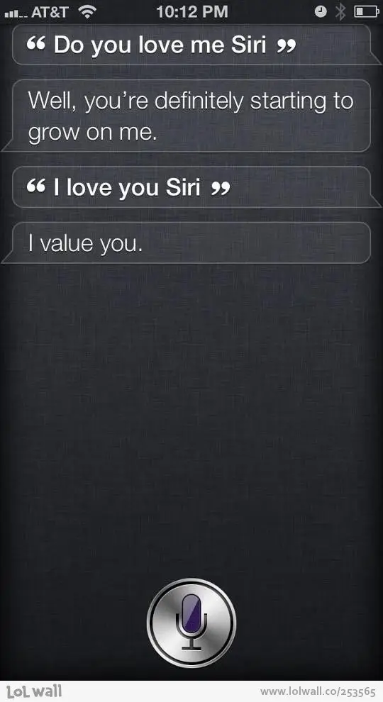 Do You Love Me, Siri?
