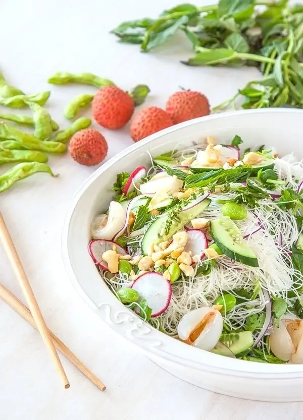 Lychee and Cucumber Salad