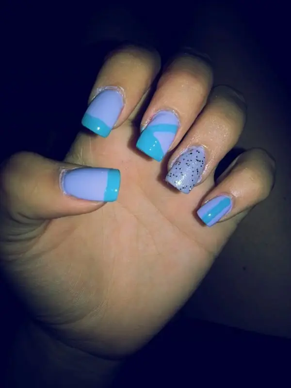color, nail, finger, blue, nail care,