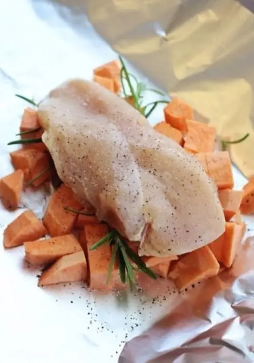 Chicken and Sweet Potato Packets