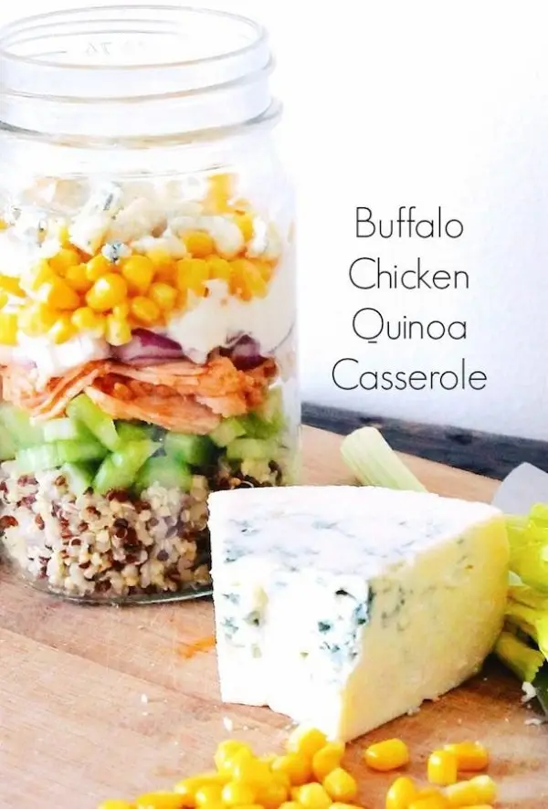 Buffalo Chicken Quinoa Casserole