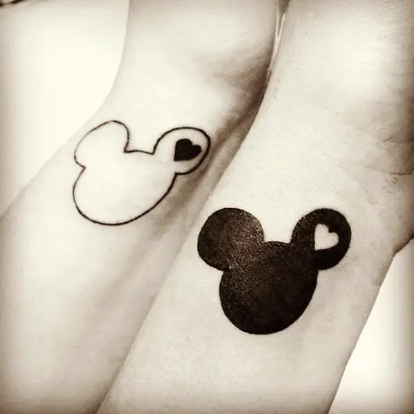 mickey mouse ears tattoo