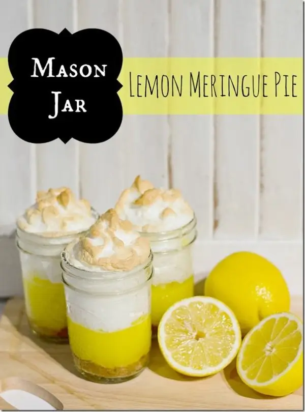 Mason Jar Lemon Meringue Pies