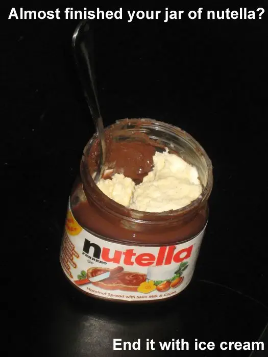 Never Waste the Nutella