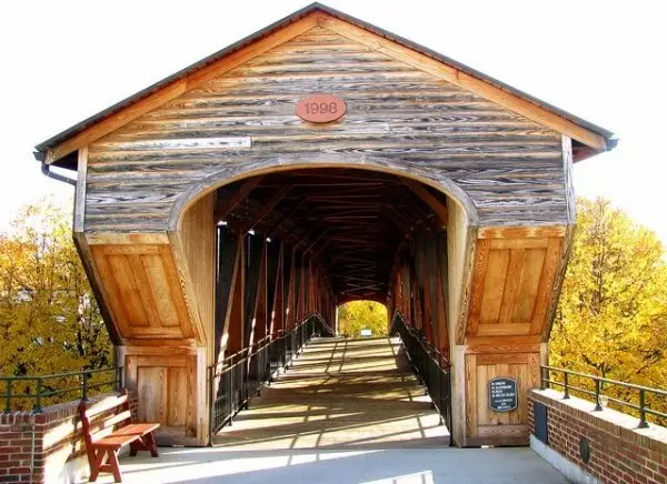 Old Salem Covered Bridge, Winston-Salem, North Carolina
