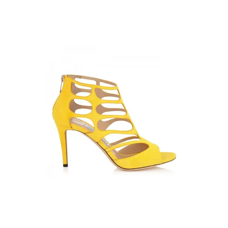 footwear, yellow, leather, high heeled footwear, shoe,