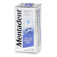 Mentadent Advanced Whitening Toothpaste Pump