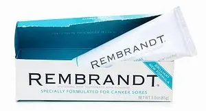 Rembrandt Whitening Canker Sore Toothpaste with Fluoride