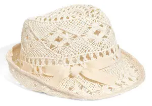 Nordstrom Lace Straw Fedora