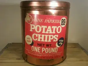 Copper Jane Parker Potato Chip Tin