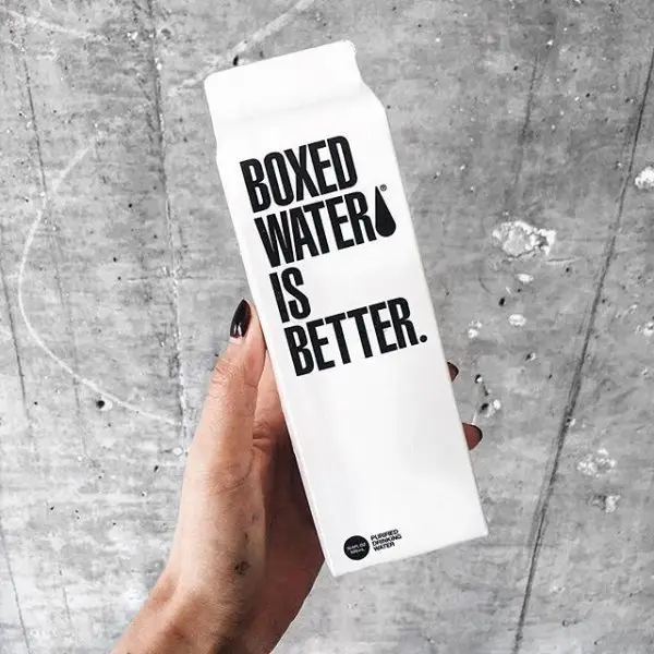 Boxed Water, white, font, advertising, brand,