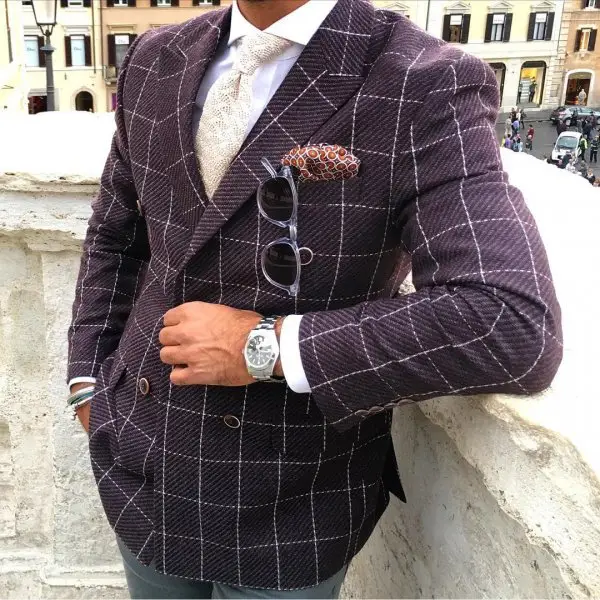 clothing, jacket, plaid, pattern, blazer,