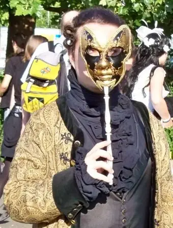 Masquerade Mask Venice Vintage Halloween Checkered Full Face Mask