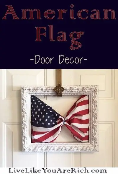 American Flag Door Decor