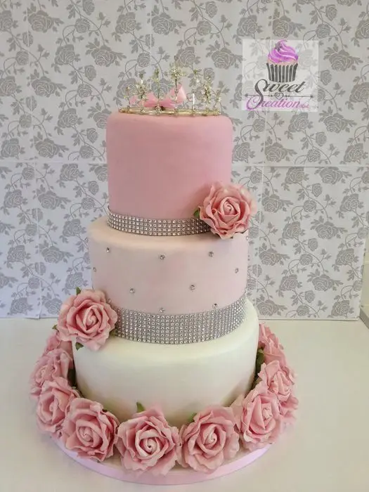 pink sweet 16 cakes