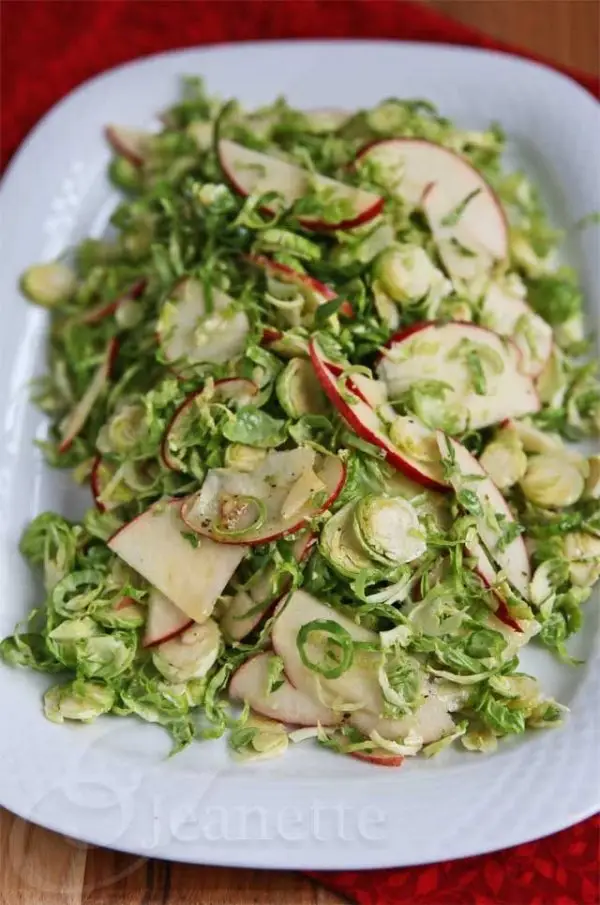 Tangy Brussels Sprout Apple Salad