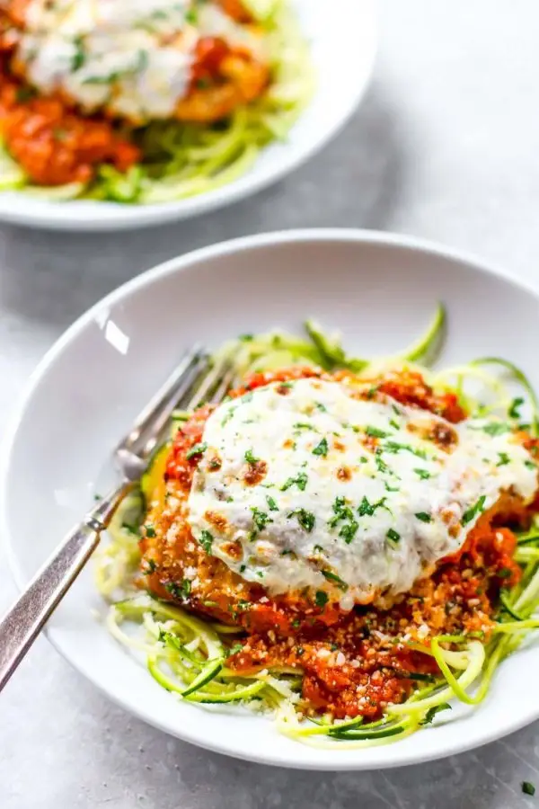 Healthy Chicken Parmesan on Voodles