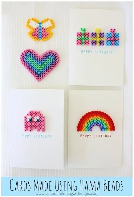 Decorate Cards with Perler Beads