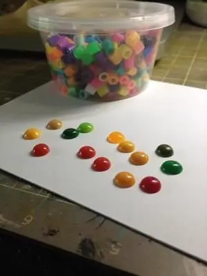 Create Enamel Dots Use Perler Beads