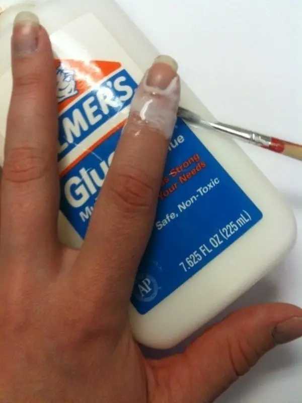 Elmer's Glue,finger,nail,skin,hand,