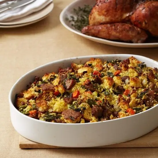 Corn Bread Stuffing with Country Sausage